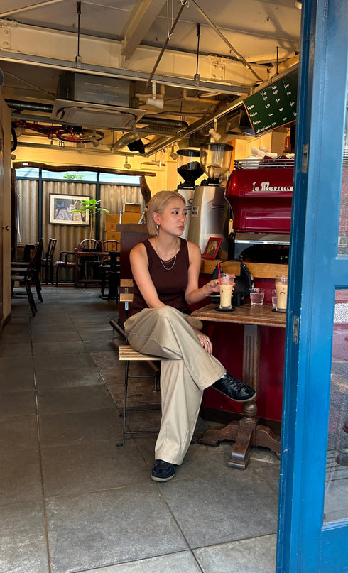 ボリュームスラックスパンツ